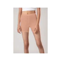 Nykd by Nykaa Stretch Cotton Cycling Shorts - Mahogany Rose NYP083 (S)-picture-12