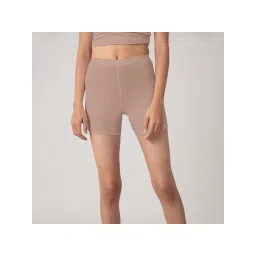 Nykd by Nykaa Stretch Cotton Cycling Shorts - Roebuck Nude NYP083-picture-13