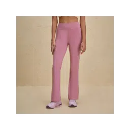 nykd by nykaa Ultimate Comfort Cotton Stretch Flare Leggings with Anti Slip Waist & Pockets NYAT503 Mauve-picture-25