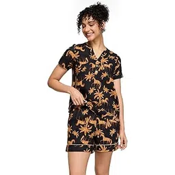 nykd BREEZY RAYON SHORTS COORD SET WITH FLATTERING HIGH LOW HEM TOP-picture-10