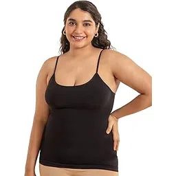 nykd Long Camisole for Women with Adjustable Straps | Seamless Shaping Innerwear Slip Tank Top - NYSH04-picture-25
