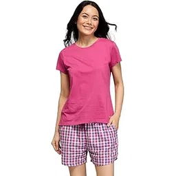 nykd (NYS942) Checked Pure Cotton Sleepwear Shorts for Women | Relaxed Fit with Non-Slip Elasticated Waistband, Adjustable Drawcord & 2 Side Pockets | Ideal for Night, Lounge-picture-35
