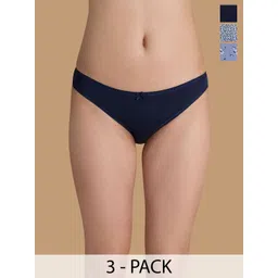 Nykd Pack Of 3 Assorted Mid Rise Bikini Briefs-NYP030-Assortment/7-picture-27