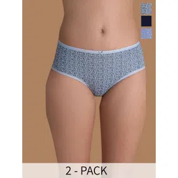 Nykd Pack Of 3 Assorted Printed Mid-Rise Anti-Odour Hipster Briefs-picture-28
