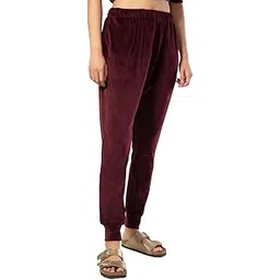 nykd Stylish Everyday Casual Night Wear Solid Velvet Jogger Pyjama/Pajama for Women with Elastic Waist, Pockets, Relaxed Fit - NYS049-picture-52