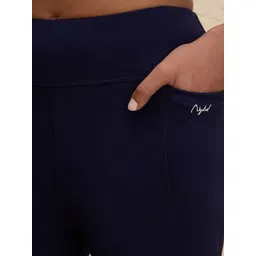 Nykd Women High Rise Flared Cotton Tights with Pockets image 5