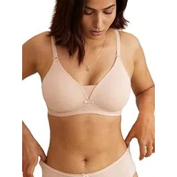 nykd Women's Cotton Lightly Padded Seamless Wire Free Everyday T-Shirt Bra for Women Daily Use Wireless, 3/4th Coverage - Bra, NYB003-picture-10