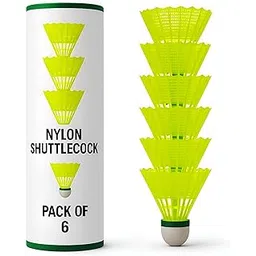 Nylon Badminton Shuttlecocks for Practice & Training – Durable Badminton Birdies for Indoor & Outdoor Play | High-Visibility Yellow Shuttles | Stable, Long-Lasting Flight (Pack of 6)-picture-38
