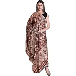 nyoly Multicolor Women Bridal Wear|Pure Wool Shawl| Shawl For Women|Size 40 * 80| Warm Woolen Winters Styles | NY0216-picture-15