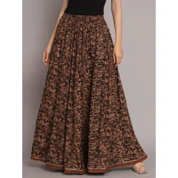 nypa Women Printed Flared Brown Skirt-picture-21