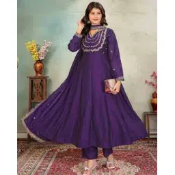 nyrika Women Embroidered Flared Kurta Set-picture-51