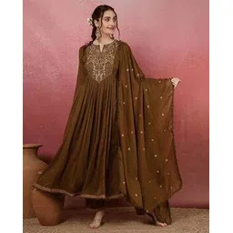 nyrika Women Embroidery Anarkali Kurta Set-picture-50