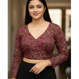 nyrika Women Floral Print Back-Open Blouse-picture-18