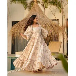 nyrika Women Floral Print Gown Dress-picture-16