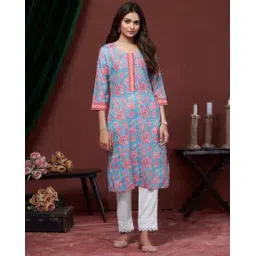 nyrika Women Floral Print Straight Kurti-picture-22