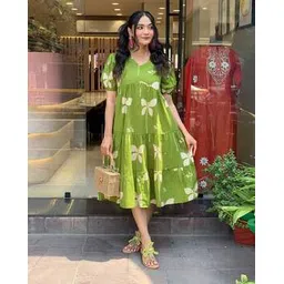 nyrika Women Floral Print Tiered Dress-picture-36