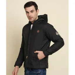 nysine Men Solid Bomber Jacket image 3