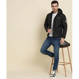 nysine Men Solid Bomber Jacket image 5