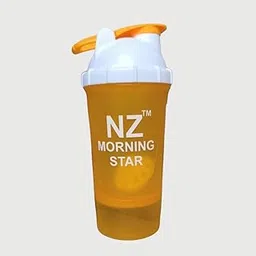 NZ MORNINGSTAR Metrix Protein Shaker Bottle, Leakproof Gym Shaker Protein Bottle for Protein Powder, Pre-Workout & BCAAs, BPA-Free Protein Shaker Water Bottle (Orange, 600ml)-picture-20