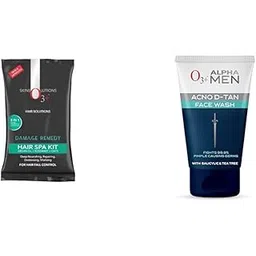 O3+ Hair Spa Kit Infused with Argan Oil & O3+ ALPHA MEN Acno D-TAN Face Wash with Tea Tree 100g for Oily Skin Combo-picture-55