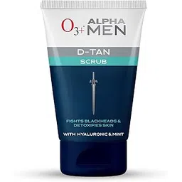 O3+ ALPHA MEN Acno D-TAN Scrub With Hyaluronic & Mint 50g - Detan Scrub for TAN removal | Fights Blackheads & Detoxifies Skin-picture-15