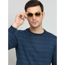 OAKWYN Men Checked Sweatshirt image 4