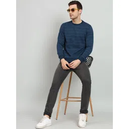 OAKWYN Men Checked Sweatshirt image 2