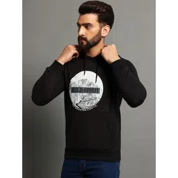 OAKWYN Men Printed Hooded Sweatshirt image 1