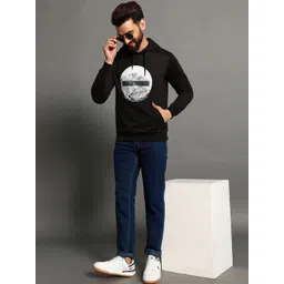 OAKWYN Men Printed Hooded Sweatshirt image 5