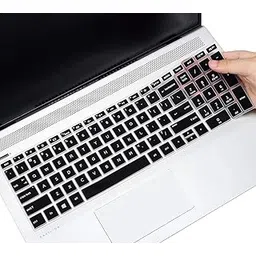 Oaky Keyboard Skin Cover for HP Pavilion 15.6 Series HP 15t, 15-dw. 15-dy, dy, da, db, bw, bs, cd, cc sd cs cw ds ef ec gw Series and Hp Envy 17M 17z 17-by 17-bs Series - Silicon Black-picture-11