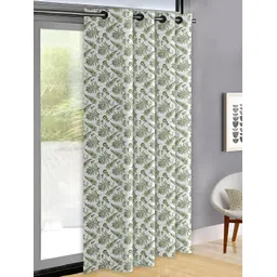 OASIS Green & White Floral Printed Door Curtain-picture-17