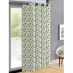 OASIS Green & White Floral Printed Door Curtain-picture-10