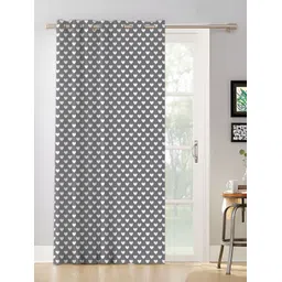 OASIS Grey & White Abstract Printed Door Curtain image 3