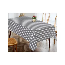 OASIS Grey Printed Cotton 4-Seater Table Cover-picture-12