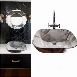 oath vision Table Top Wash Basin (18"x13" Inch). OV_04 Ceramic Table Top Basin-picture-24