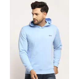 Obaan Men Blue Hooded Sweatshirt-picture-32