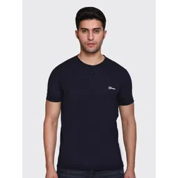Obaan Men Blue Solid T-shirt-picture-18