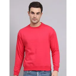 Obaan Men Solid Round Neck Pullover Sweatshirt-picture-12