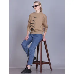 Obaan Women Graphic Printed Round neck Full Sleeves Pullover Sweatshirts-picture-36