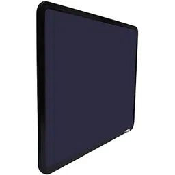 OBASIX Pin-up Bulletin Notice Board (1.5x2Feet) for School College Office|Superior Series Pin Up Board with 20 Push-pins| Powder Coated Black Frame-Blue-picture-31