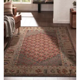 obeetee Brown Persian Wool 8 ft x 10 ft Hand Tufted Carpet-picture-34