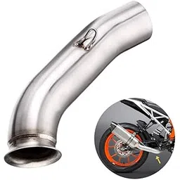 OBEROI'S TRADERS Traders Exhaust Muffler Mid Bend Pipe For Ktm Rc 390, Ktm Duke 125/250/ 390 (2017-2018 Models)-picture-33