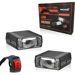 OBEROI'S TRADERS Super Bright LED Fog Light With On/Off Switch Button I High/Low Beam with 5 Mode Changing Light With PCR Strobe Flashing I Universal for Bike, Scooty & Car (Pack of 3)-picture-24