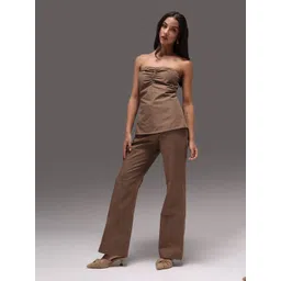 Obleka Cotton Poplin Tupe Top With Trousers Co-Ords-picture-10