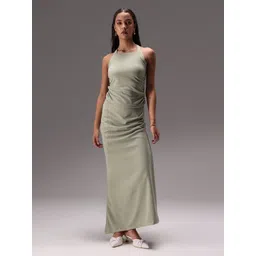 Obleka Ruched Halter Neck Top With Skirt Co-Ords image 1