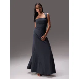 Obleka Seamless Ruched Square Neck Top With Skirt Co-Ords-picture-13