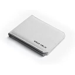 oblik Recycled PET Billfold for Men | 100% Recycled Fabric | Minimal Monogramming | Holds 4-12+ Cards and Flat Bills | Slim Wallets for Men (Ice Grey)-picture-37