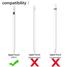 Oboe Silicone Cover Pencil Case Sleeve Compatible with Apple Pencil (USB-C) for iPad Pro 11/12.9 inch Skin (B-Light Green) [Stylus Pencil is NOT Included] image 3