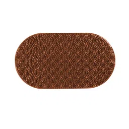 obsessions Brown Solid PVC 27x15 Inches Antiskid Shower Bath Mat image 3