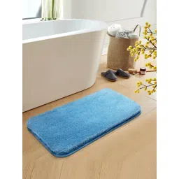 OBSESSIONS Aqua Polyester Anti Skid Bath Mat (Small)-picture-29